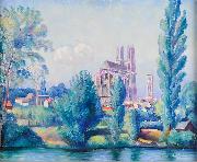 Helge Johansson Mantes, France oil painting